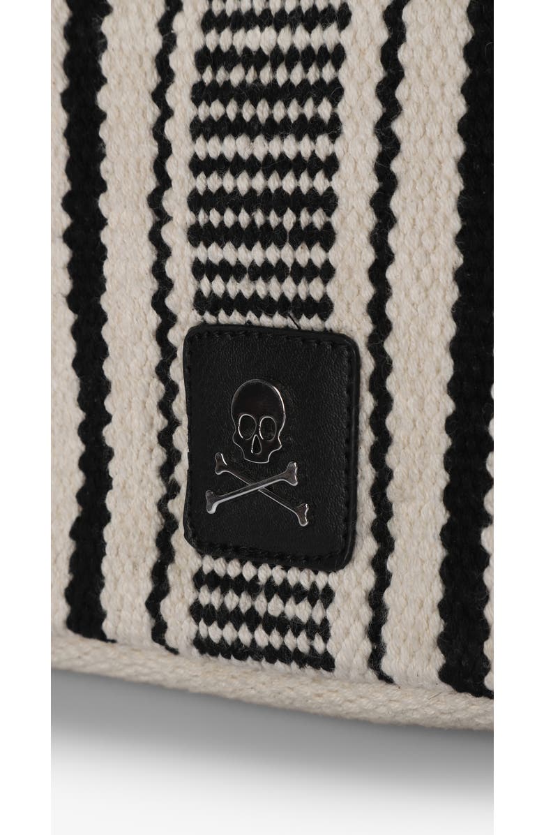 Scalpers Fab Stripes Bag, Alternate, color, White-Black