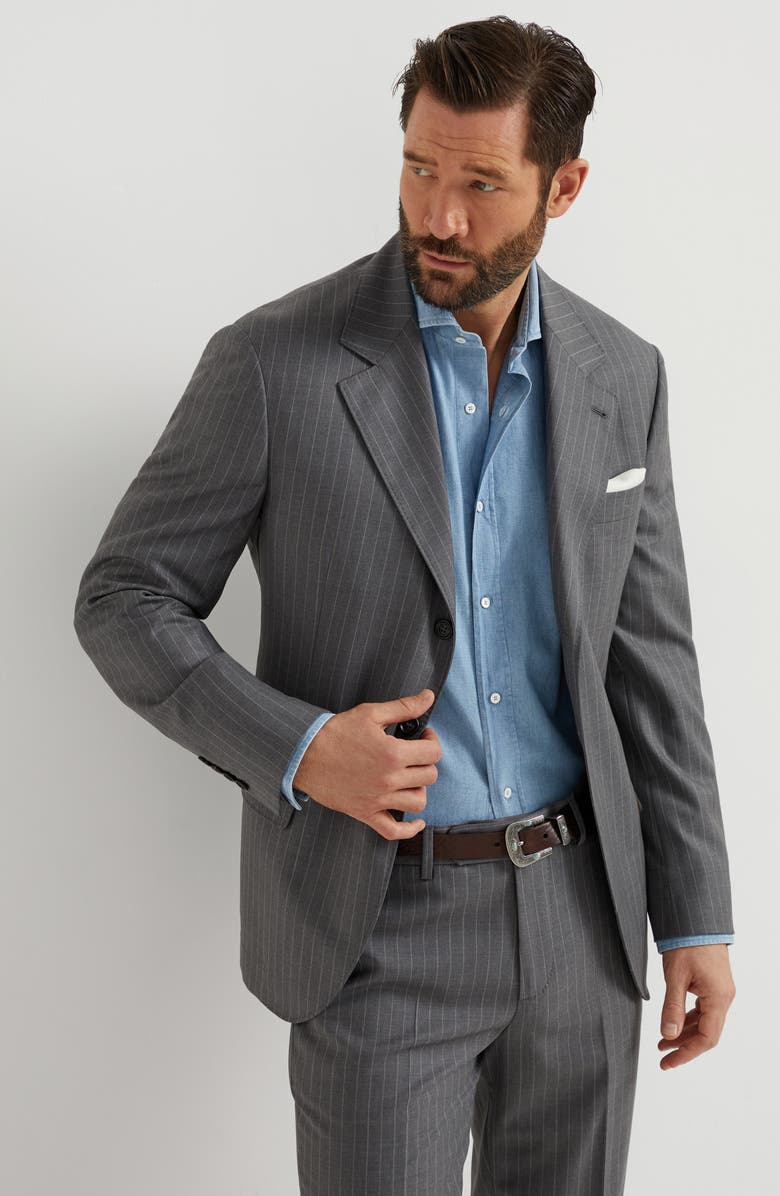 Brunello Cucinelli Chambray shirt, Alternate, color, 