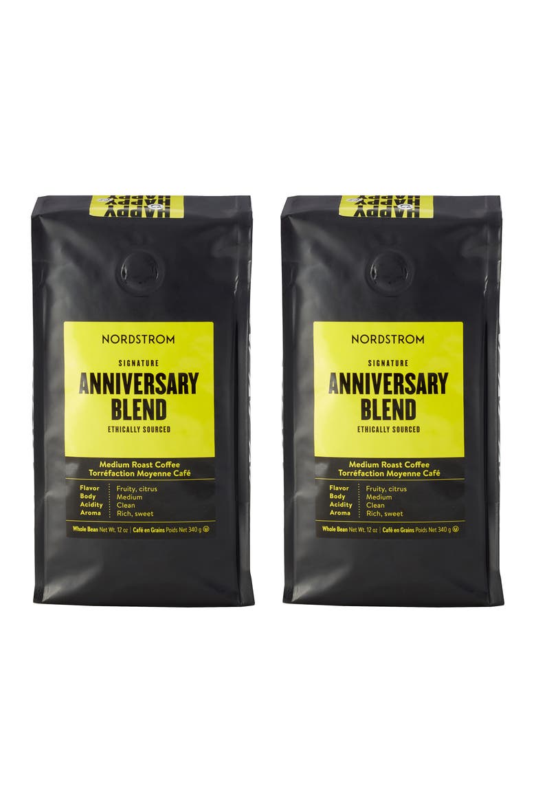 Anniversary Blend 2-Pack Whole Bean Coffee, Main, color, BEIGE/ KHAKI