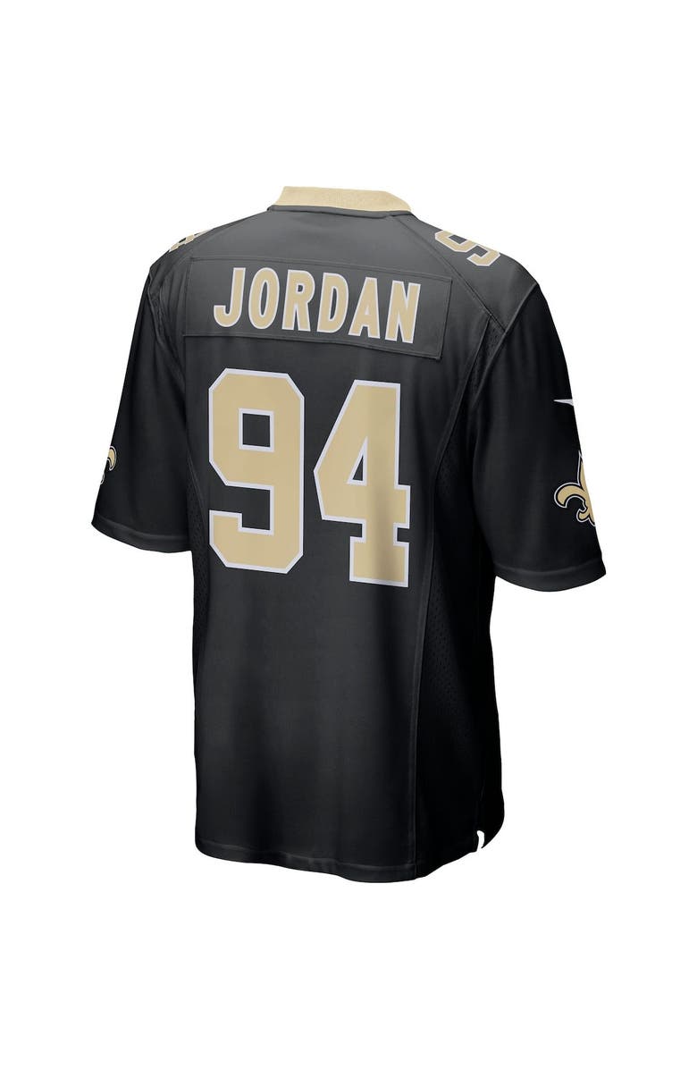 Nike Men's Nike Cameron Jordan Black New Orleans Saints Game Player Jersey, Alternate, color, 