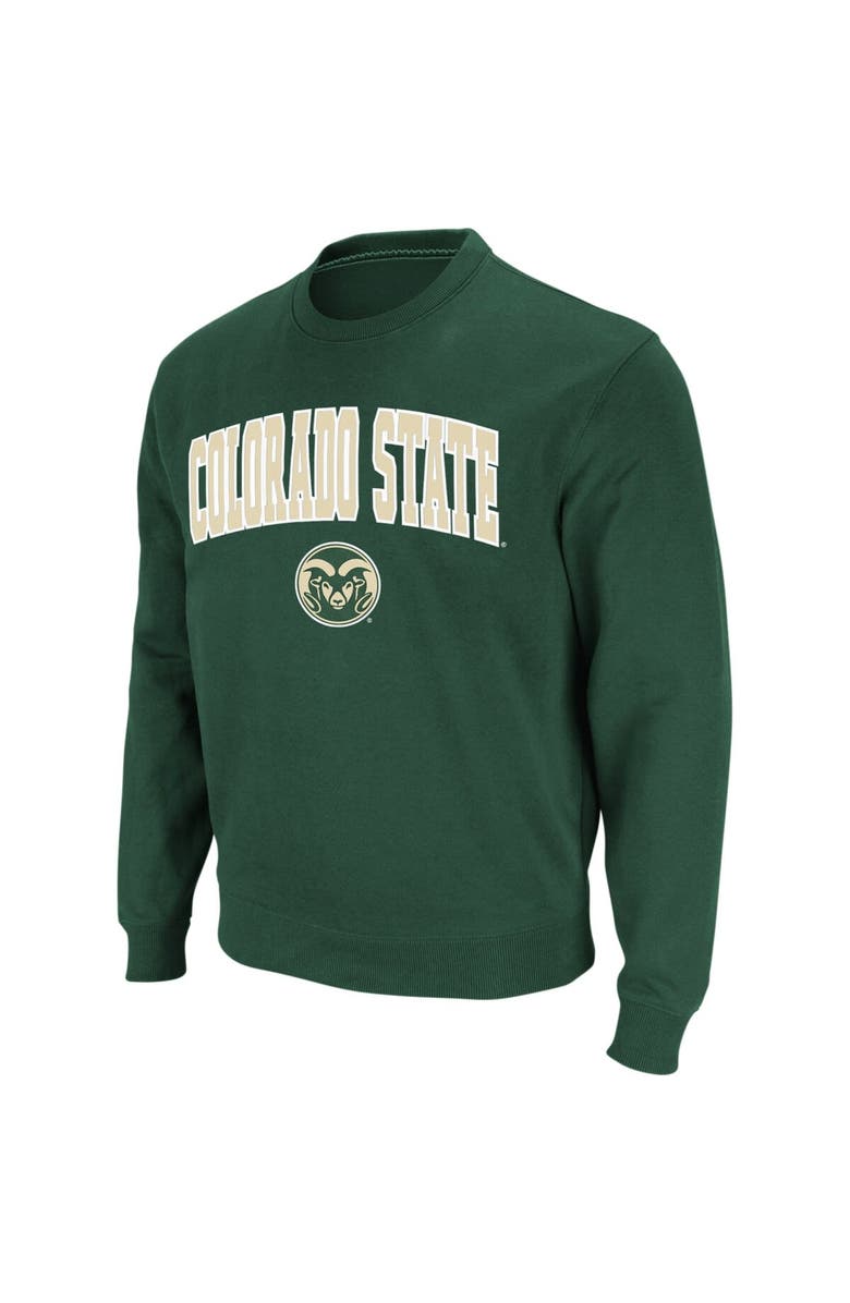 COLOSSEUM Men's Colosseum Green Colorado State Rams Arch & Logo Crew Neck Sweatshirt, Main, color, Green