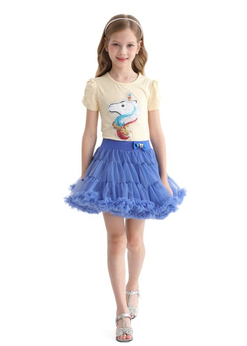 Mimi Tutu Unicorn-appliqué T-shirt In Yellow