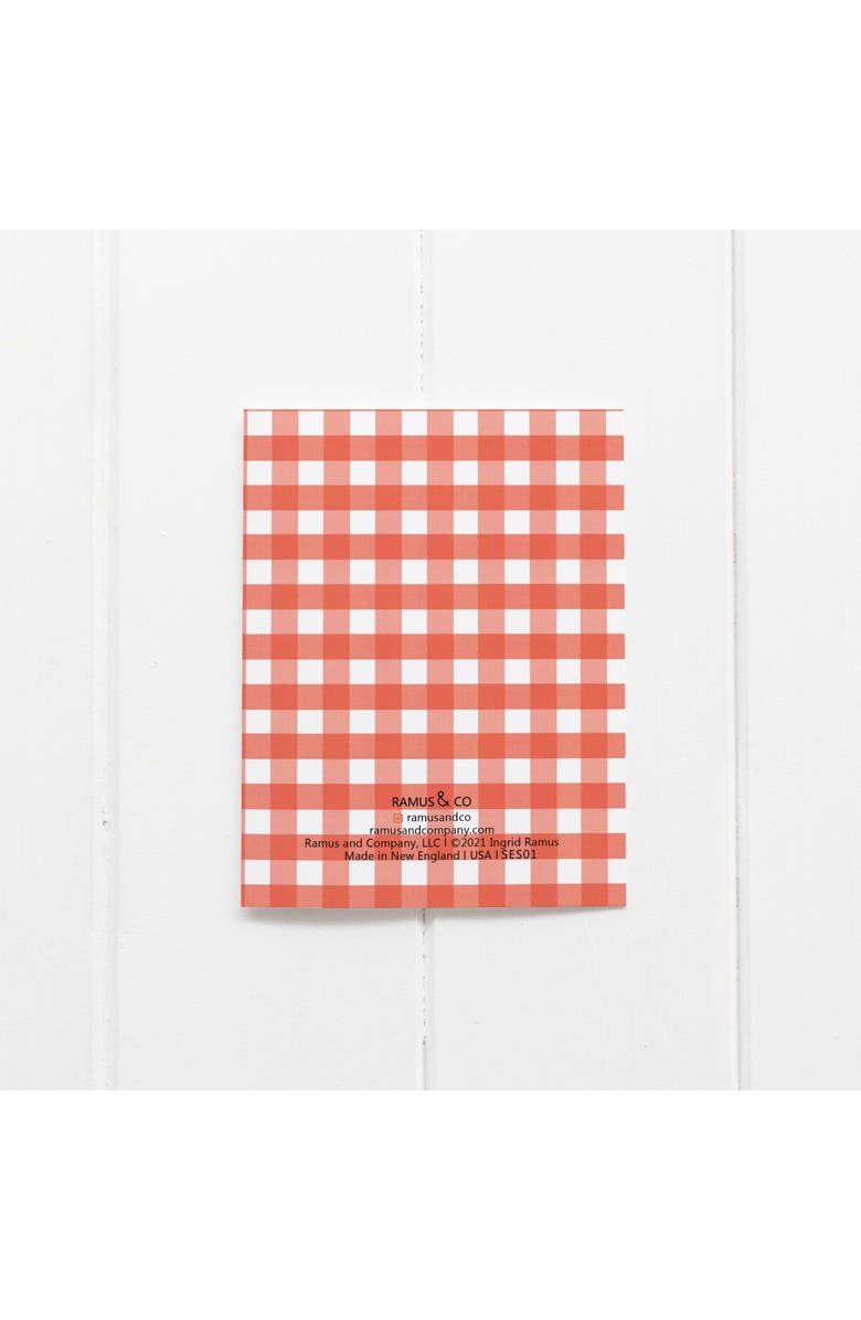 Ramus & Co Red Picnic Gingham Greeting Card Pack Set, Alternate, color, Multi-Pack