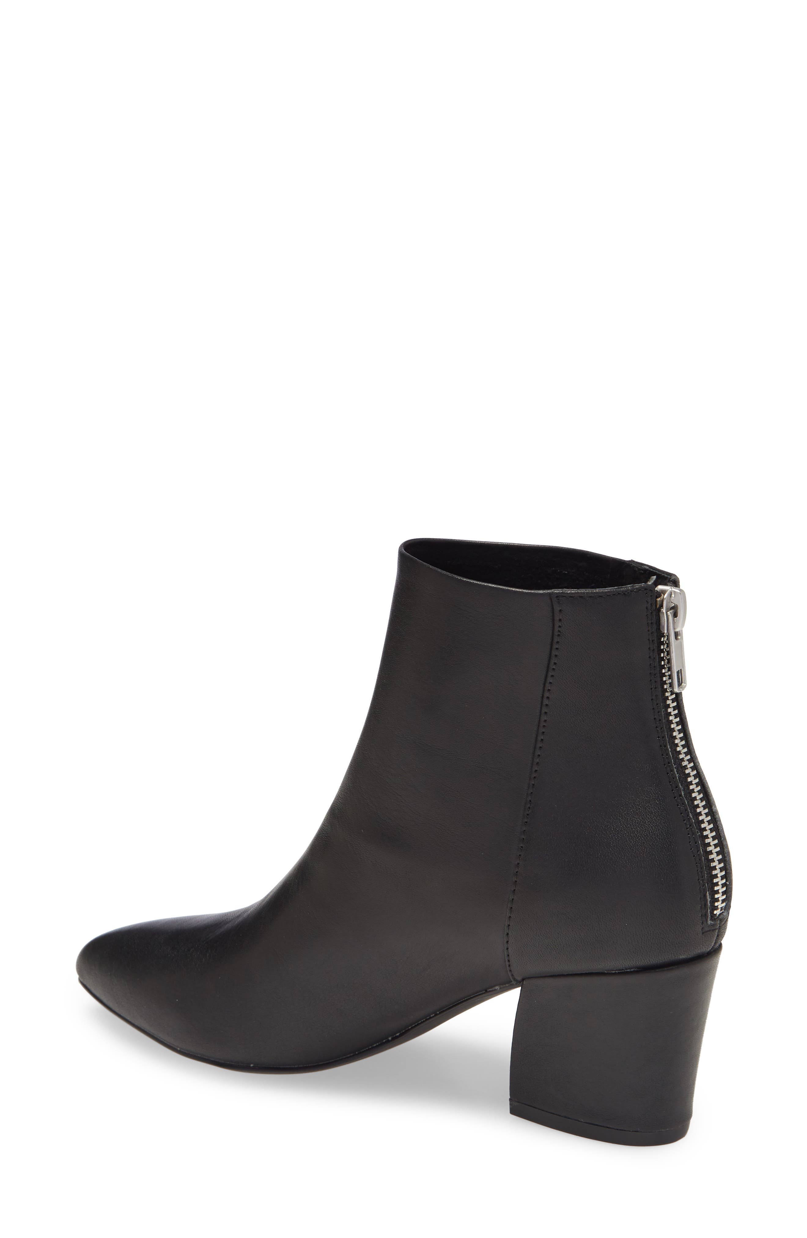 Mistin Pointed Toe Bootie, Alternate, color, BLACK LEATHER
