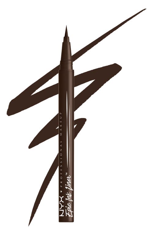 Nyx Professional Makeup Epic Ink Waterproof Liquid Eyeliner In Dark Chocolate