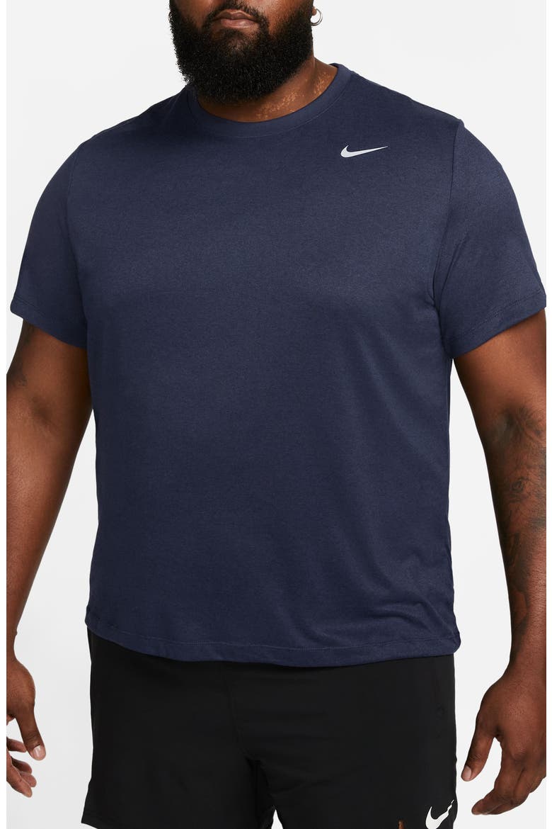 Dri-FIT Legend T-Shirt, Alternate, color, OBSIDIAN/ NAVY/ SILVER