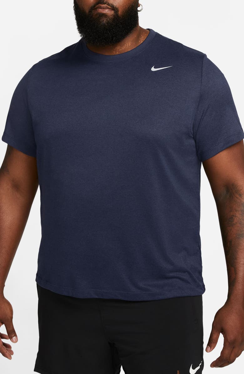 Nike Dri-FIT Legend T-Shirt, Alternate, color, Obsidian/ Navy/ Silver
