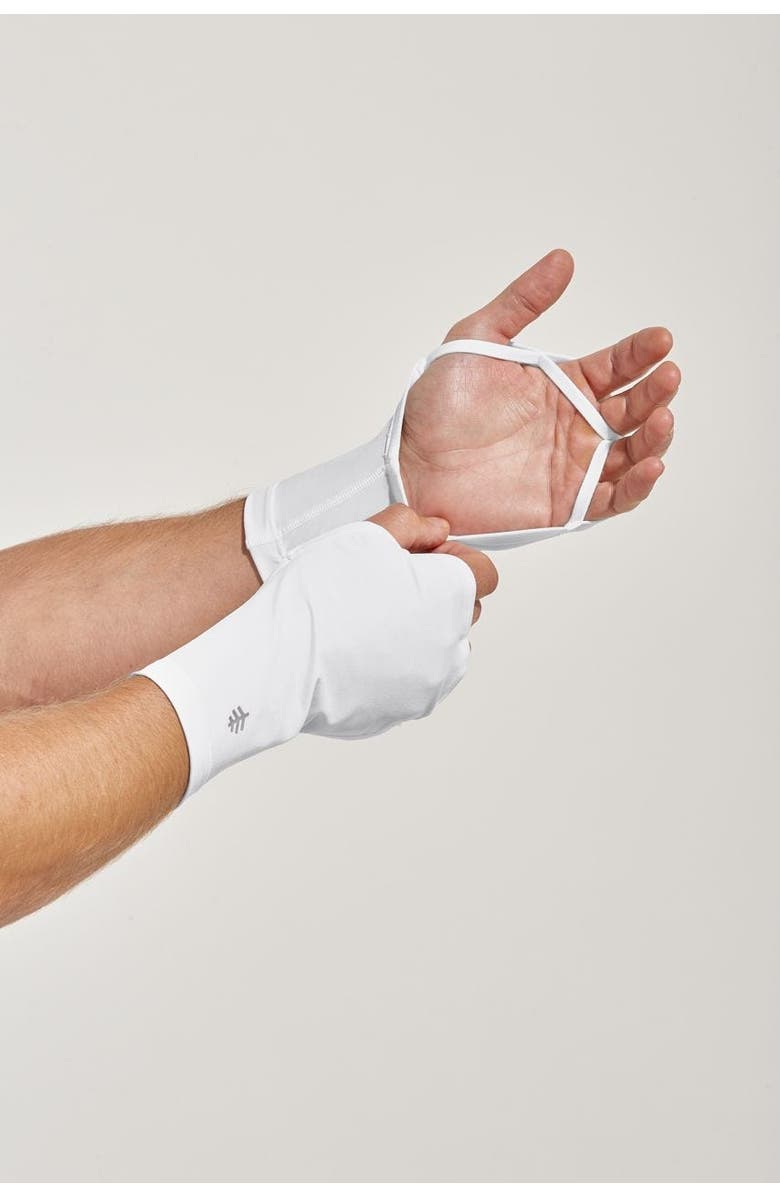 Coolibar Performance UV Hand Cover - UPF 50+ Sun Protection - Tramo, Alternate, color, White