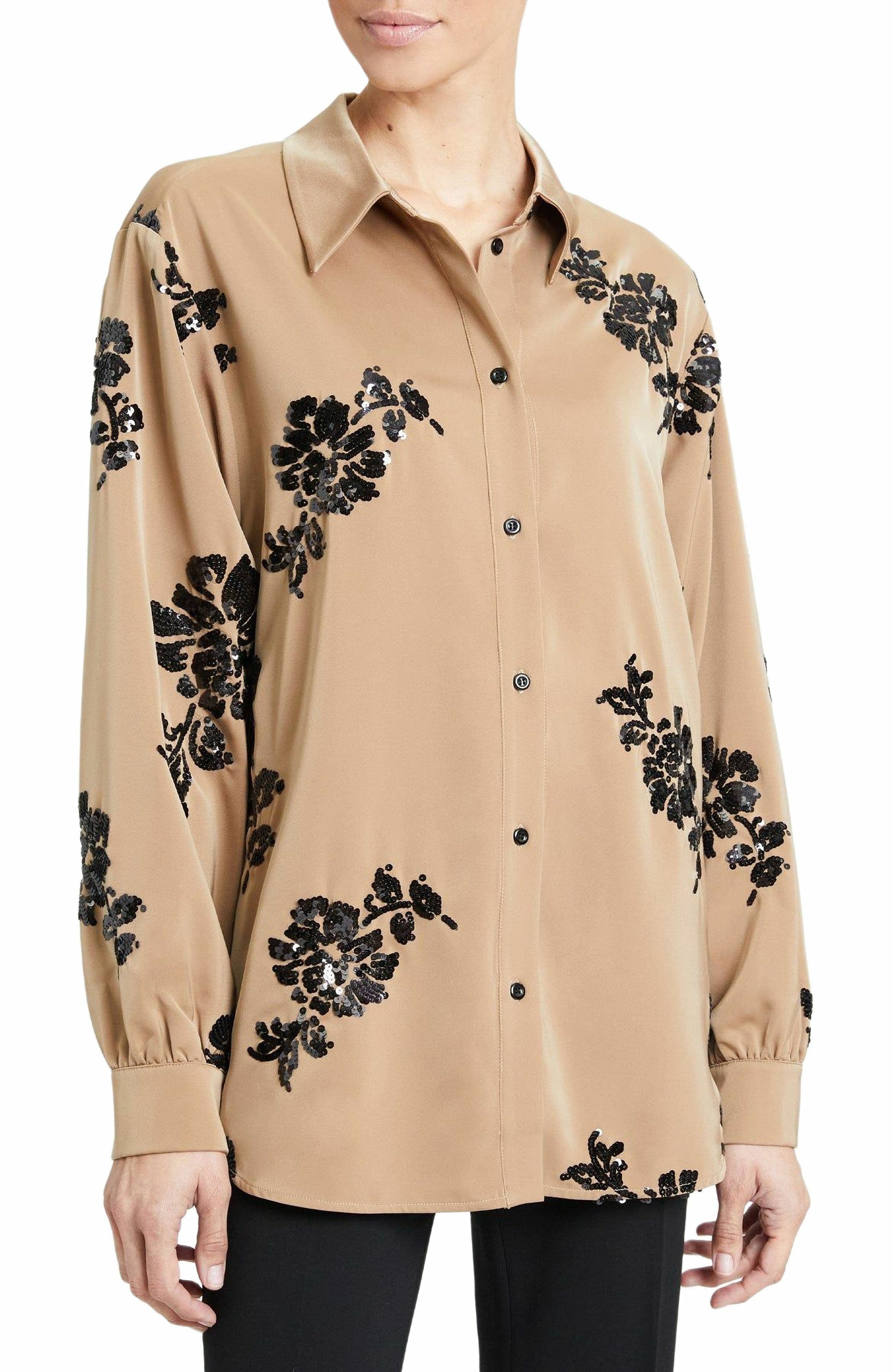 Carmen Oversized Sequin Shirt