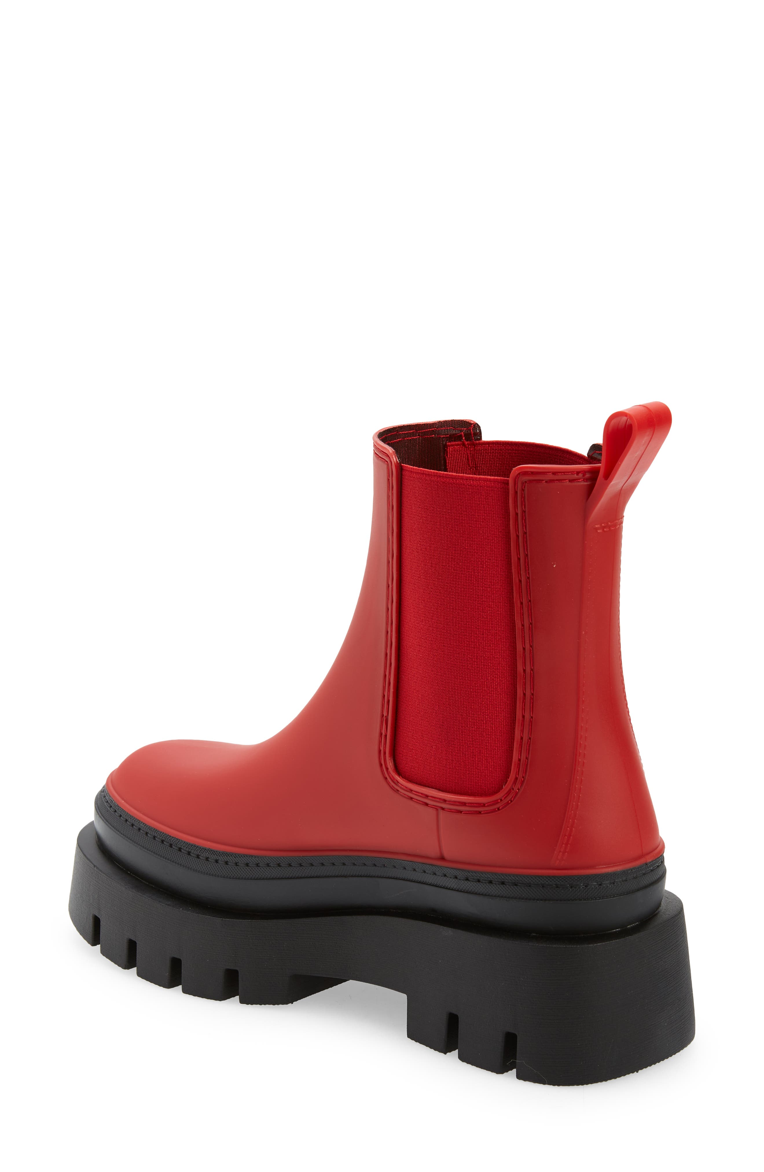 Rain-Storm Platform Chelsea Boot, Alternate, color, RED BLACK