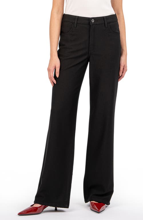 KUT from the Kloth Jodi High Waist Wide Leg Pants in Black 