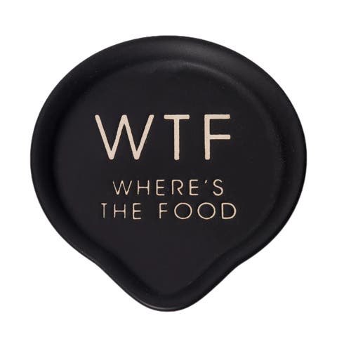 WTF Spoon Rest Ceramic Black