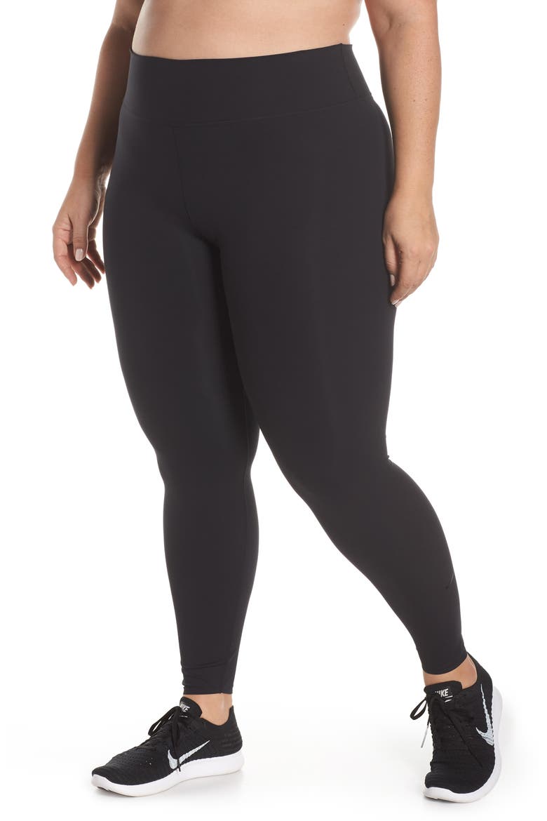 One Lux Training Tights, Main, color, BLACK/ CLEAR