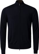 Eton Merino Wool Zip Cardigan
