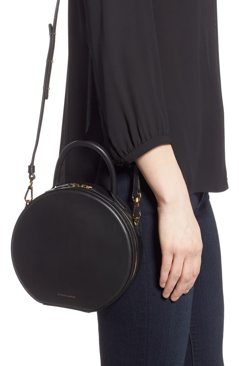 Mansur Gavriel Leather Circle Crossbody Bag, Alternate, color,