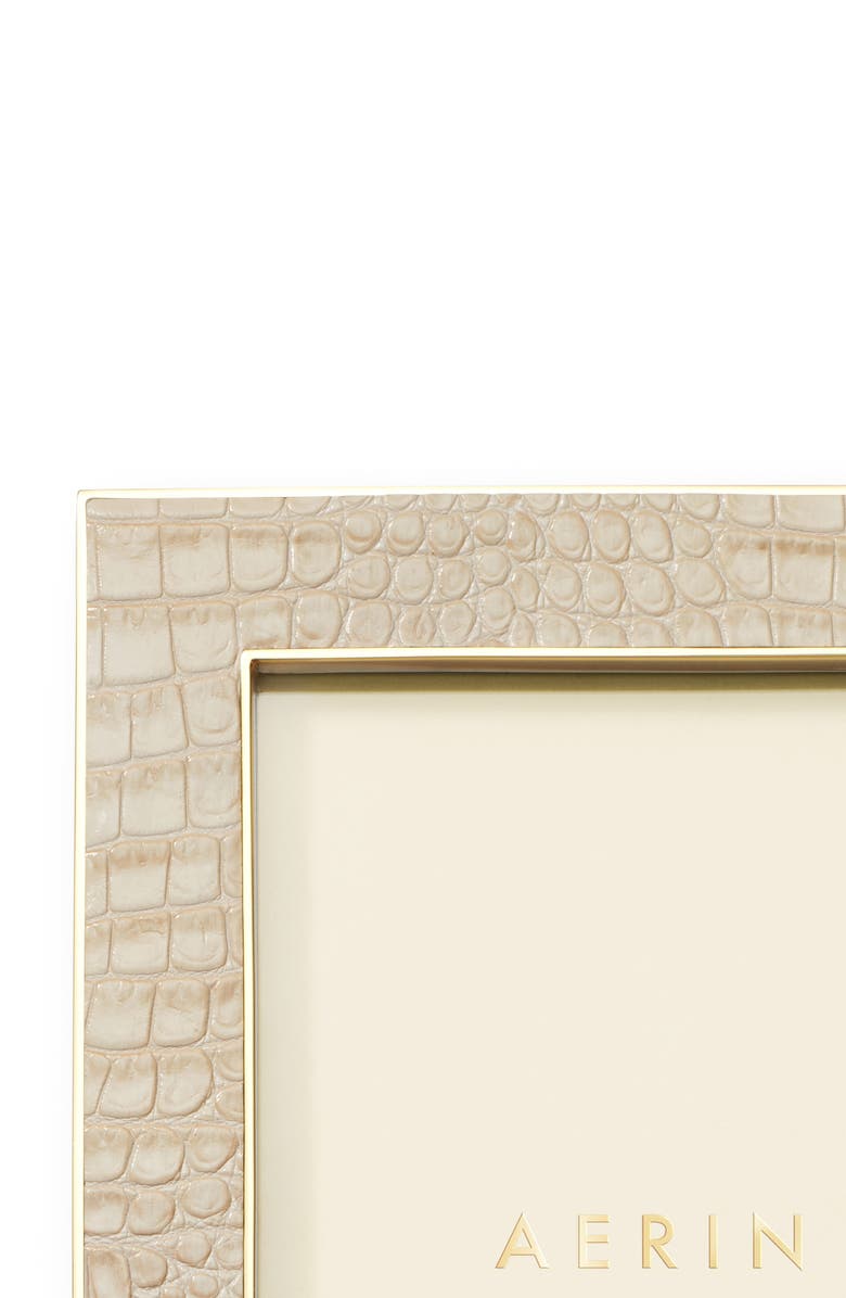 Aerin Classic Croc Embossed Picture Frame, Alternate, color, 