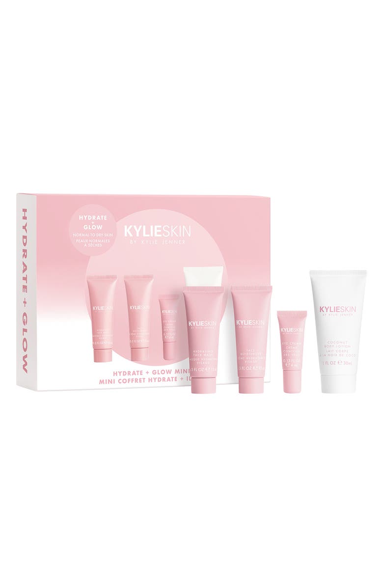 Kylie Cosmetics Hydrate & Glow Mini Skincare Set, Alternate, color, 