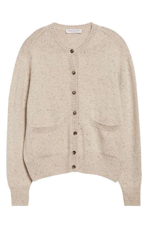 Johnstons Of Elgin Donegal Cashmere Crewneck Cardigan In Neutral