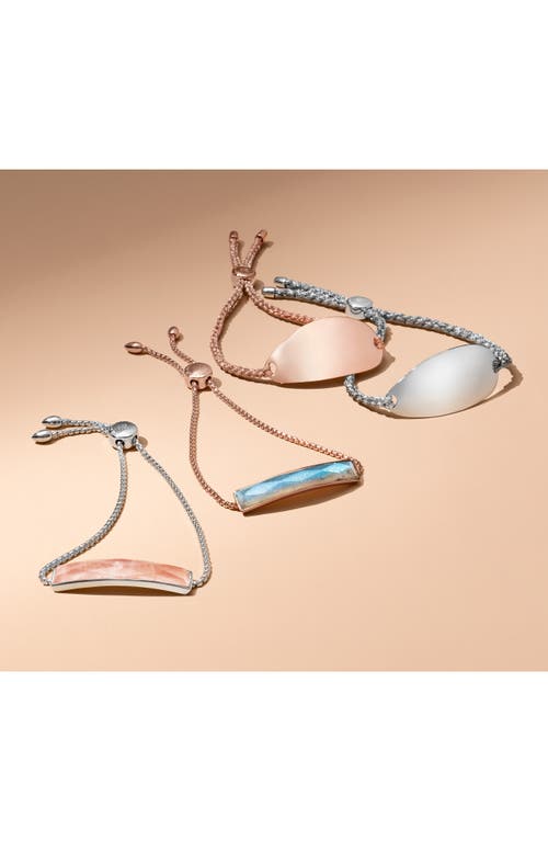 Monica Vinader Rose Gold Baja Facet Bracelet In Rose Gold/rose Quartz