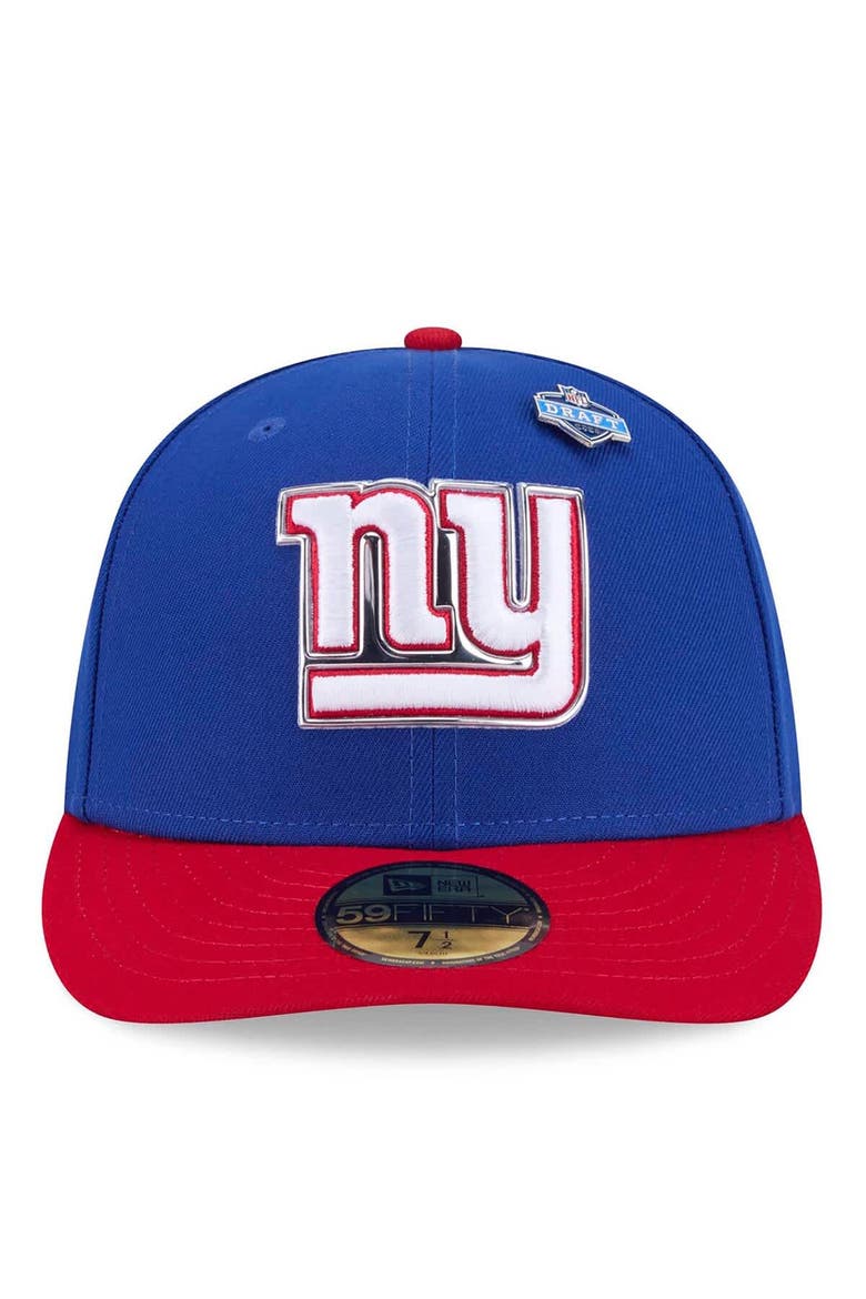 Men's New Era  Royal/Red New York Giants 2026 NFL Draft Pre-Curved 59FIFTY Fitted Hat, Alternate, color, Royal