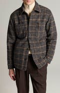 Vince Plaid Fleece Lined Shirt Jacket