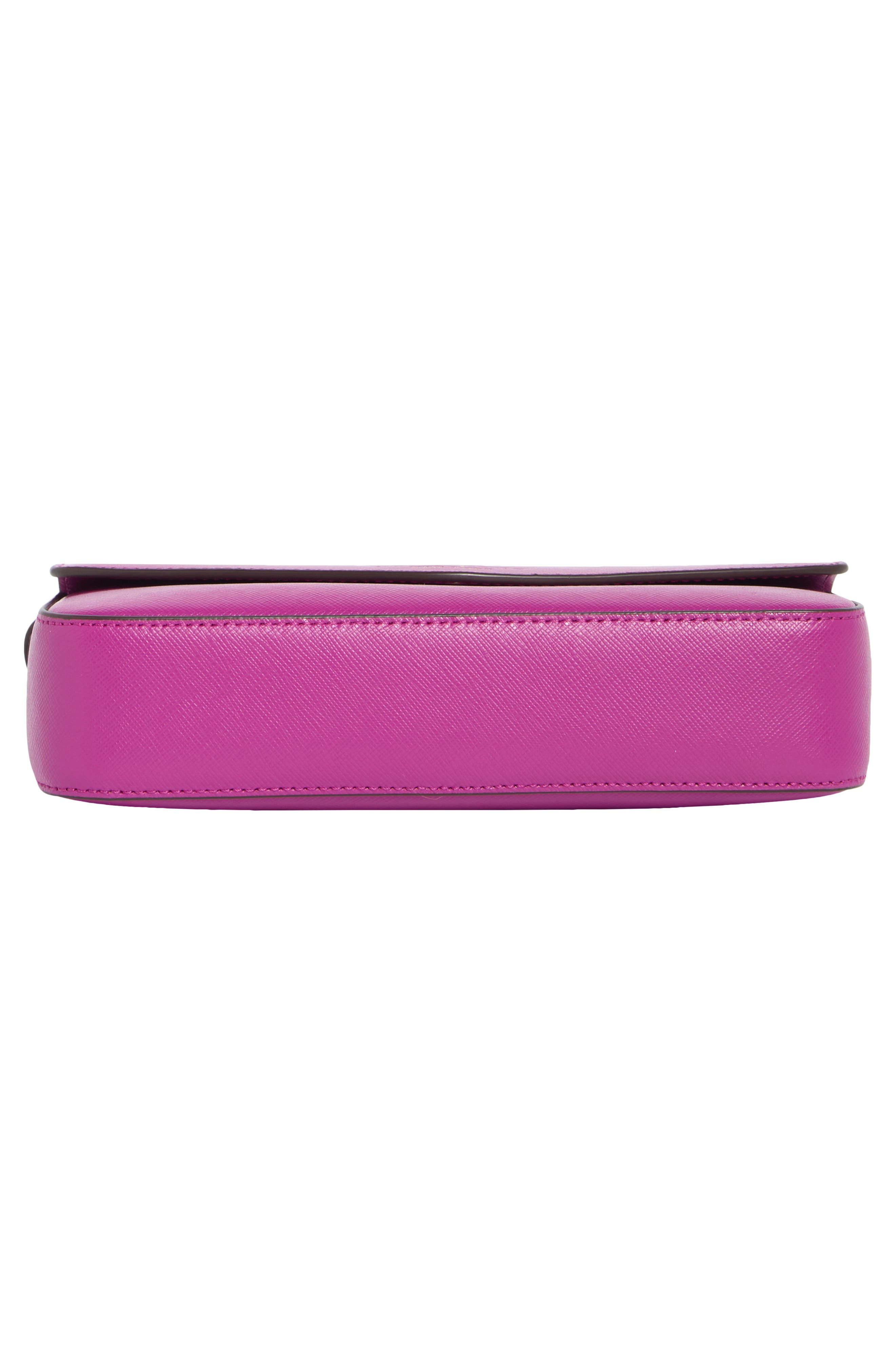 envelope flap leather crossbody bag, Alternate, color, BAJA ROSE
