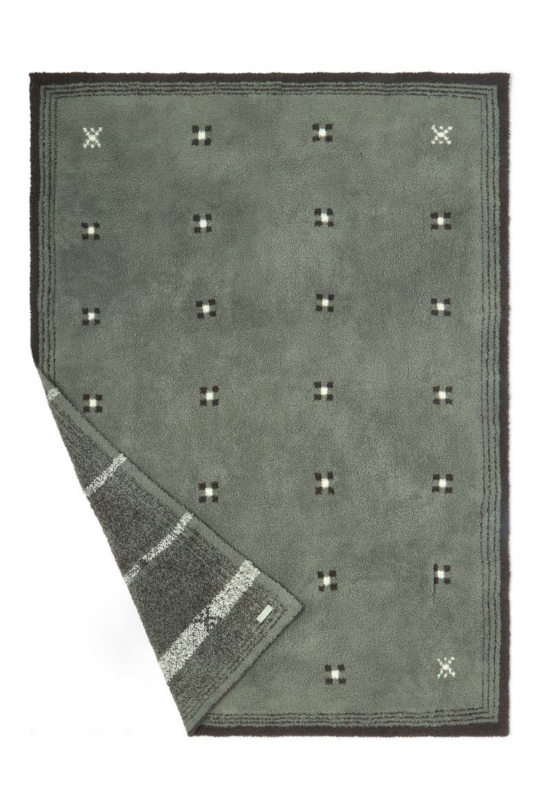 CozyChic Navarro Throw Blanket, Alternate, color, AGAVE GREEN MULTI