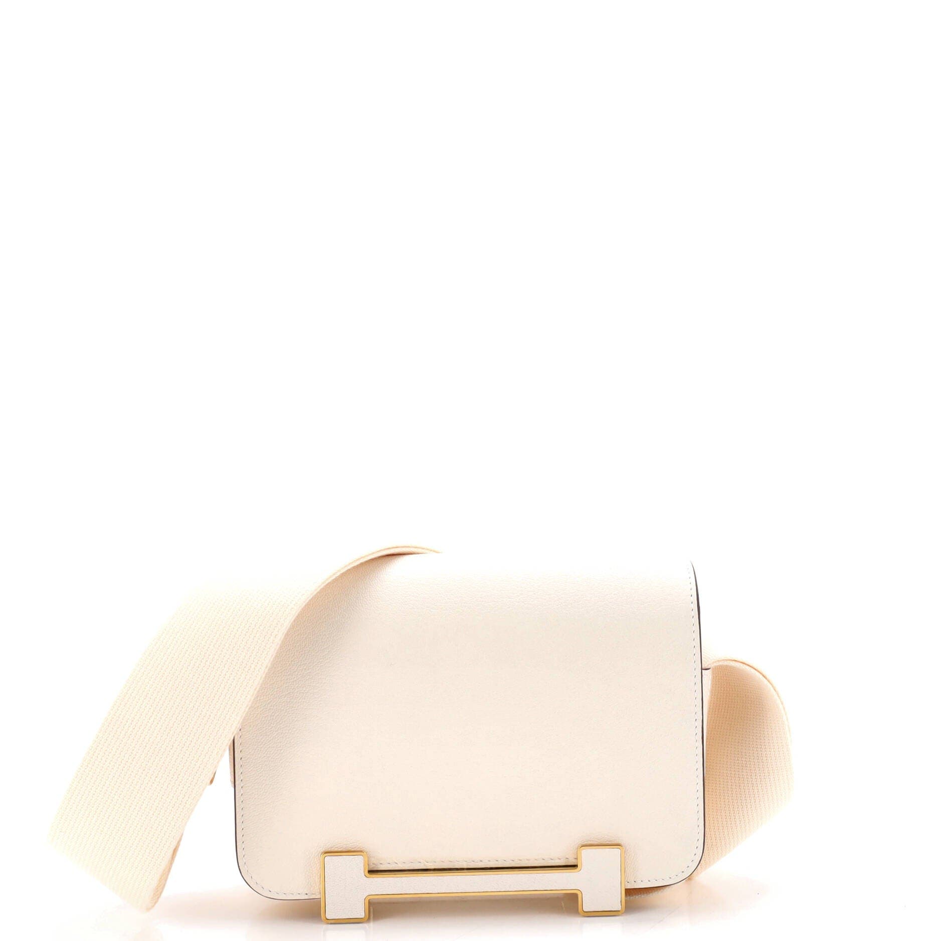 Pre-Owned Hermes Geta Bag Chevre Mysore, Main, color, Nata