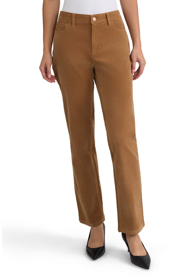 Lexington Straight Leg Pants, Main, color, CARAMEL