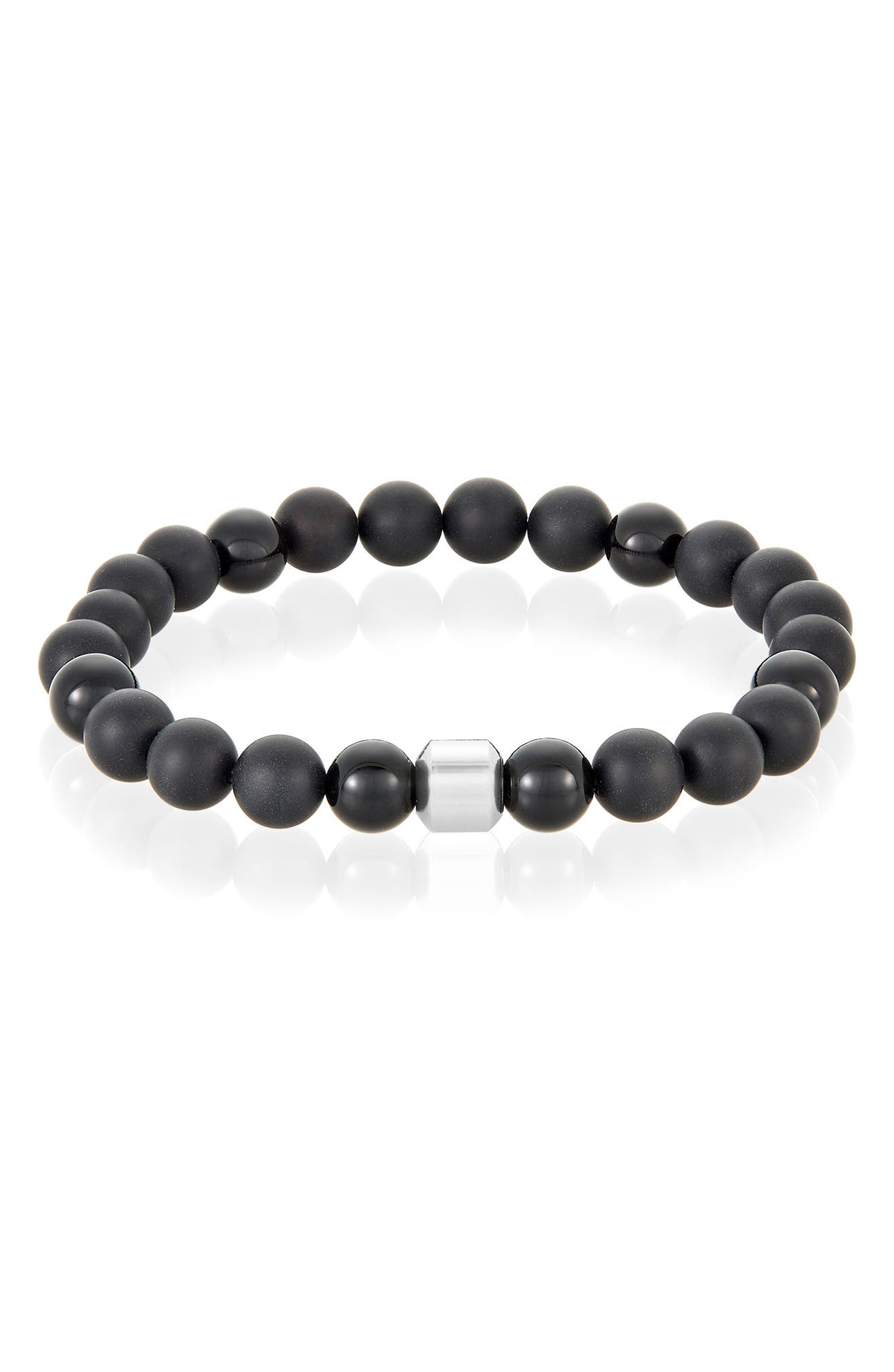 Adornia Onyx Beaded Bracelet
