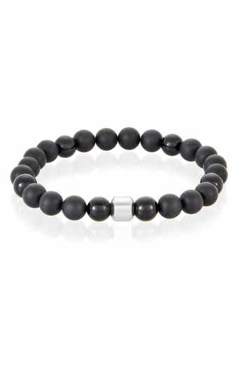Adornia Onyx Beaded Bracelet