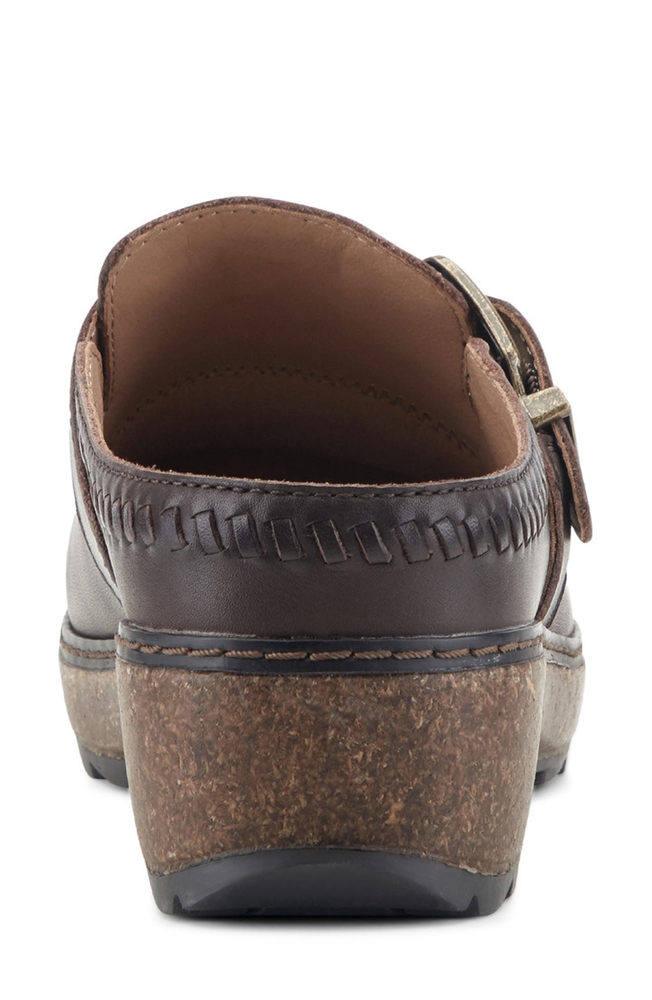 Kay Clog, Alternate, color, DARK BROWN