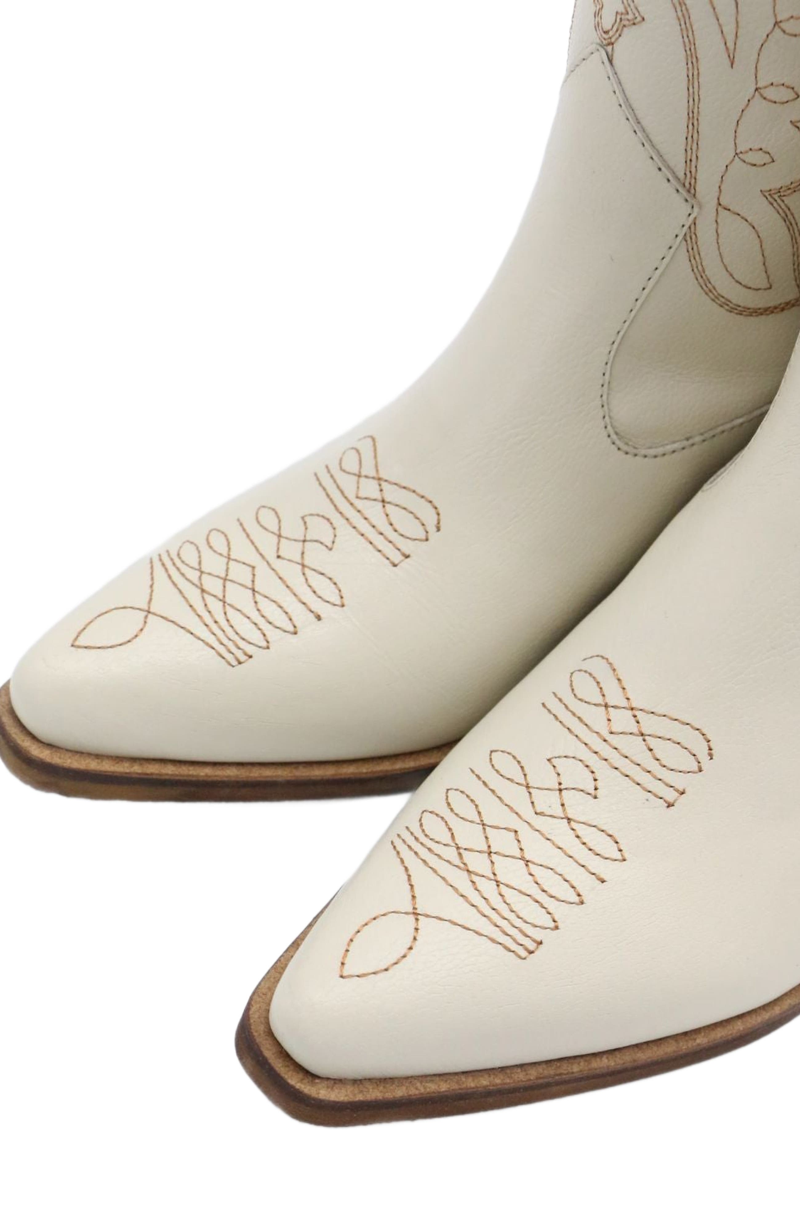 Smooth Unstoppable Western Cowboy Boots, Alternate, color, Ivory