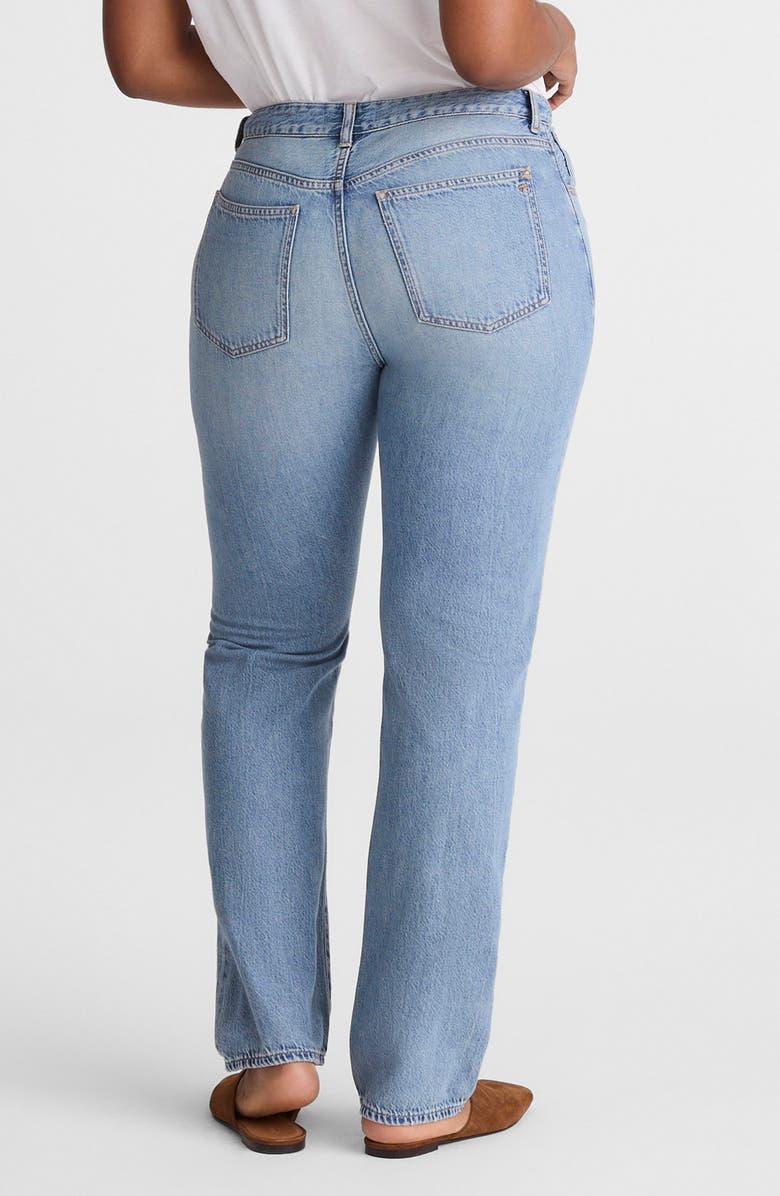 Madewell The Curvy Dean Easy Straight Jeans, Alternate, color, Faded Horizon Wash