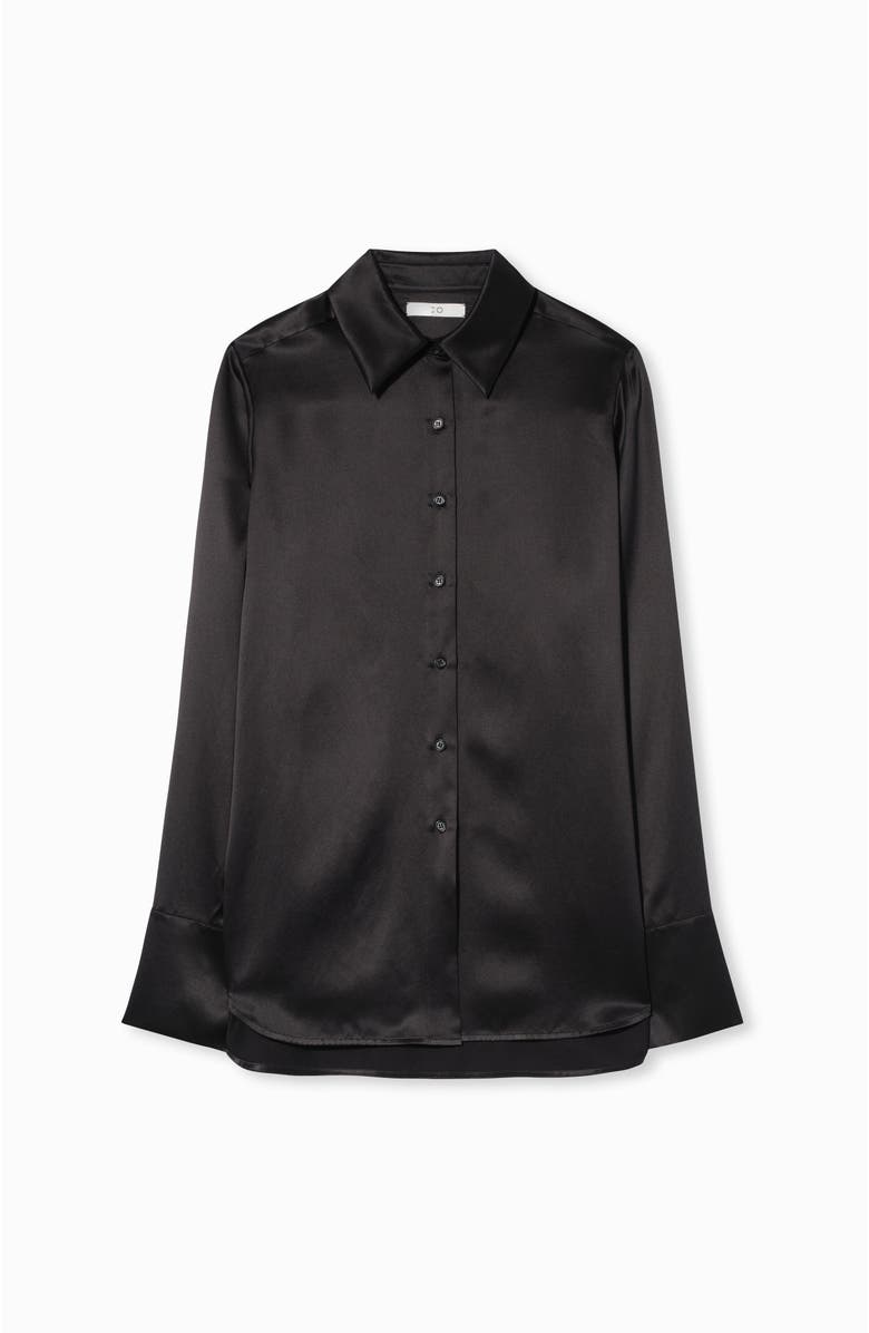 CO Button Down Shirt in Silk, Alternate, color, 