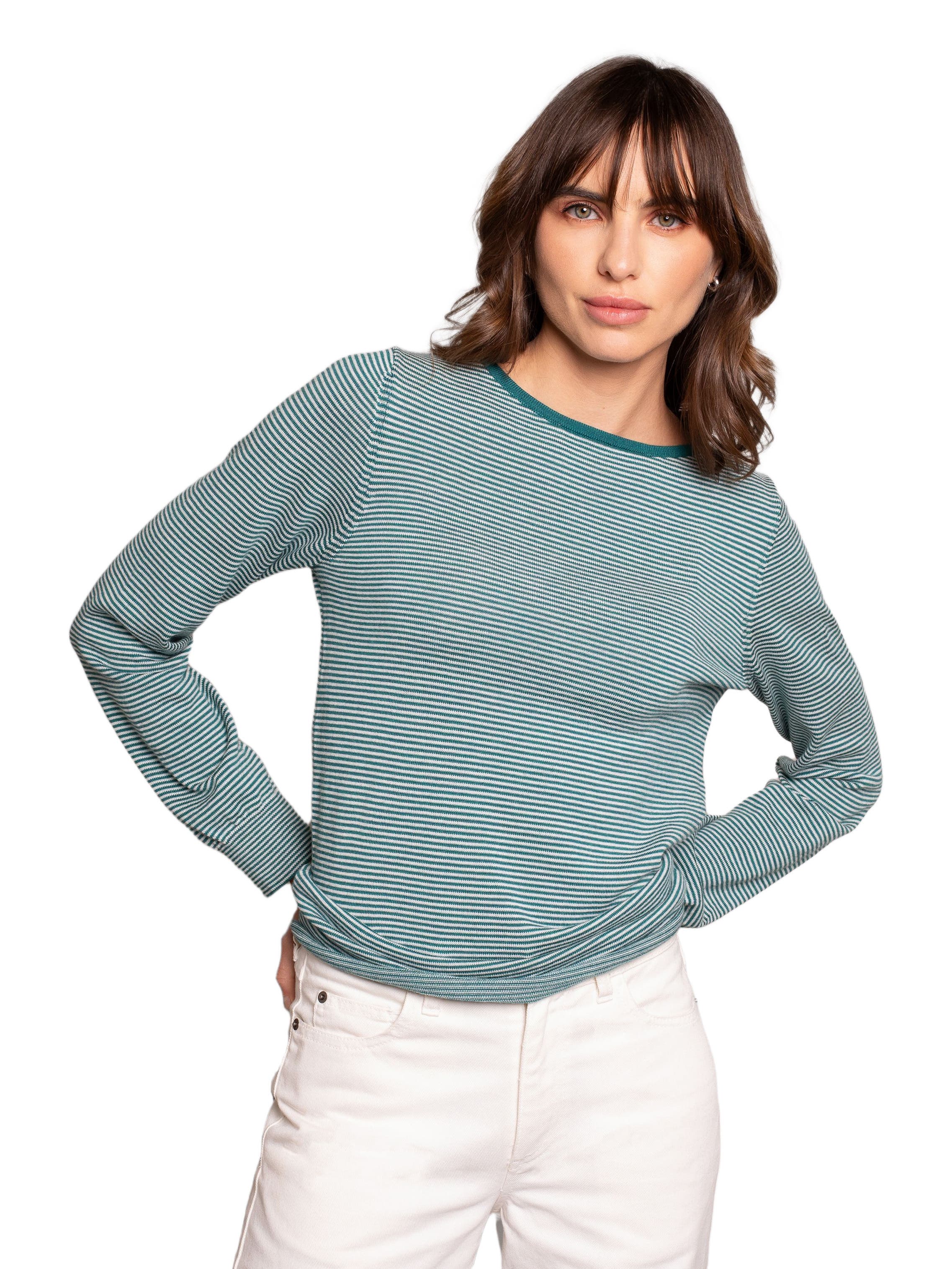 Merino Fine Knit Boat Neck Sweater
