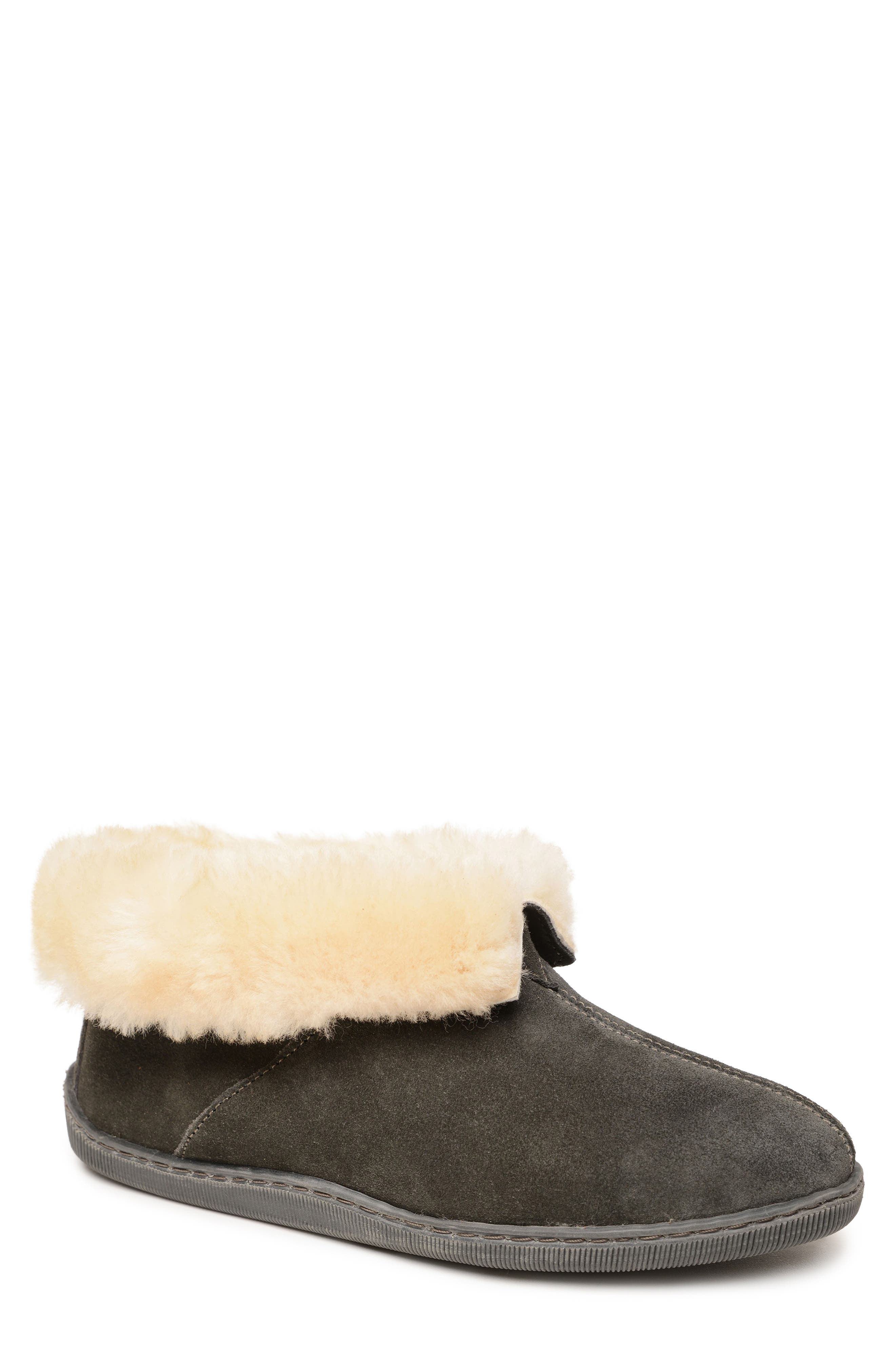 Minnetonka Genuine Shearling Lined Ankle Boot, Main, color, 