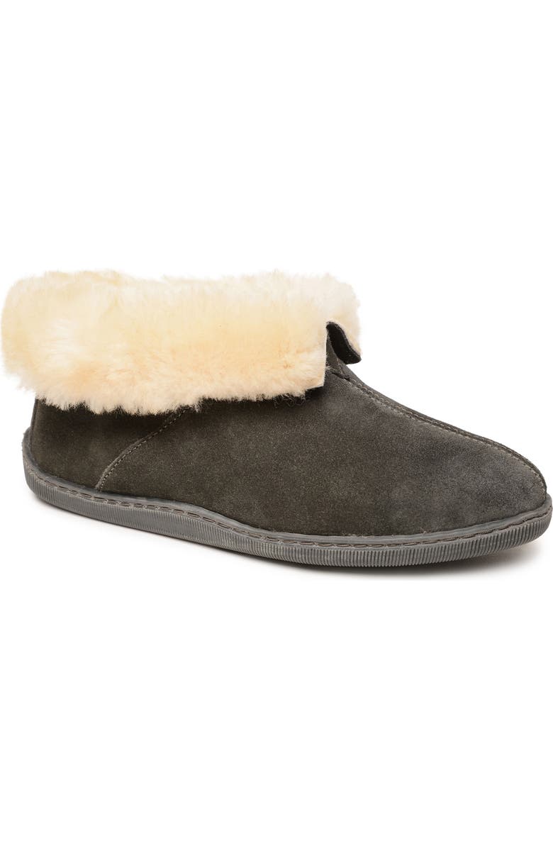 Minnetonka Genuine Shearling Lined Ankle Boot, Main, color,