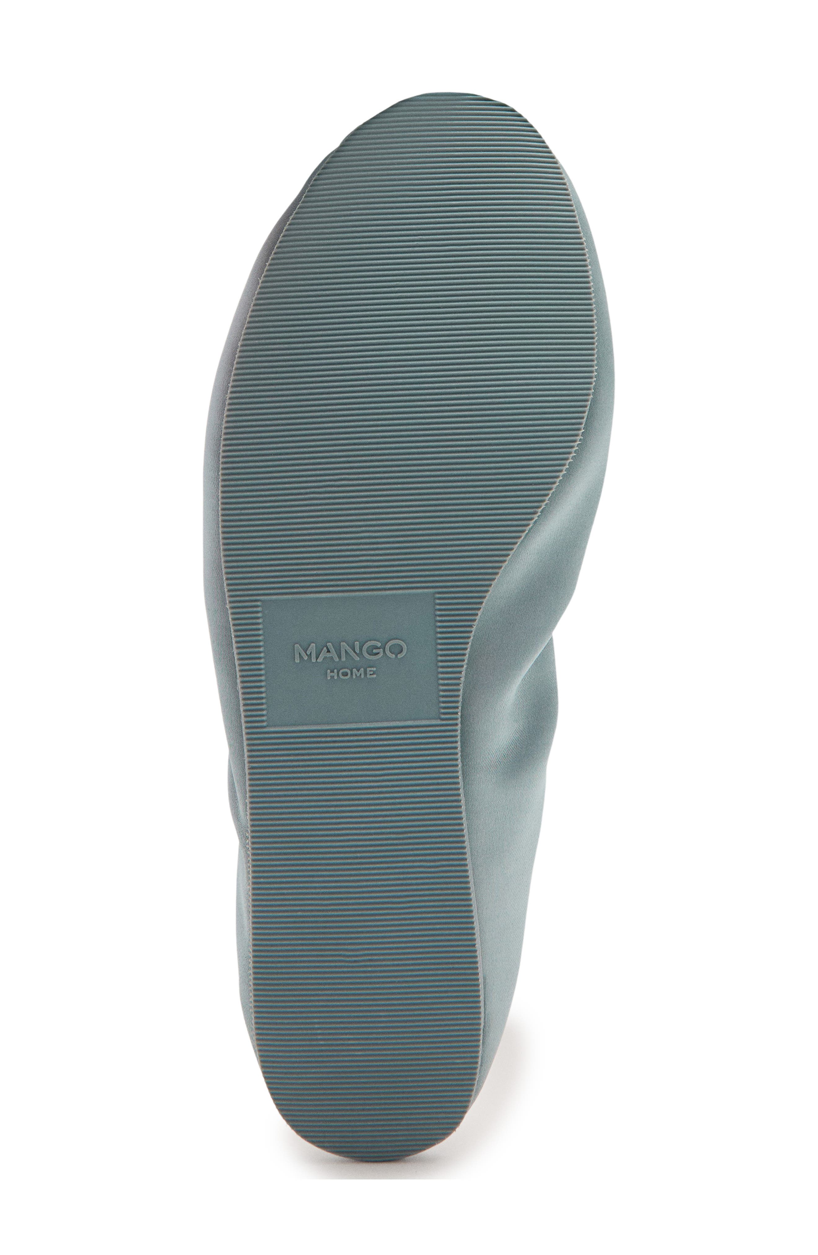 MANGO Satin Ballet Flat, Alternate, color, Blue