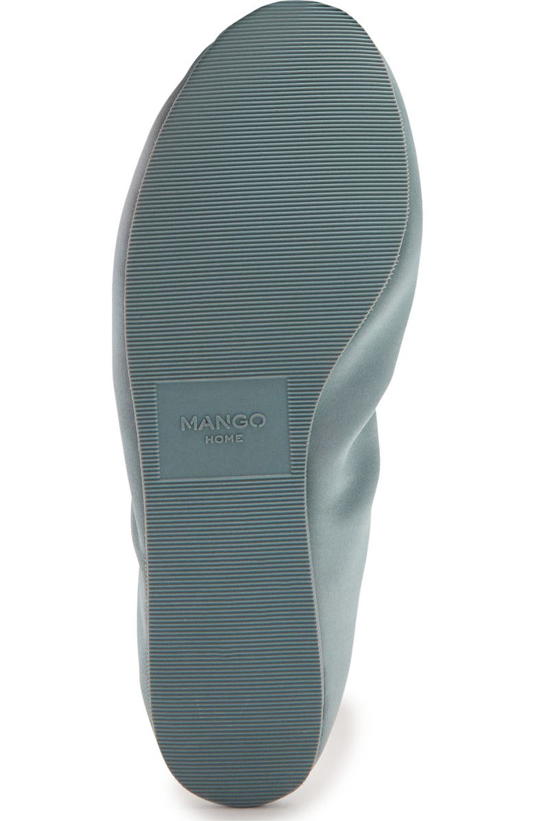 MANGO Satin Ballet Flat, Alternate, color, Blue