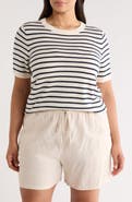 Caslon® Short Sleeve Merino Wool Blend Sweater