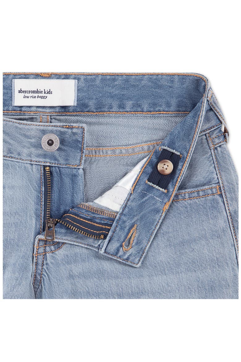 Kids' Baggy Patch Destroyed Jeans, Alternate, color, STRATUS DESTROY