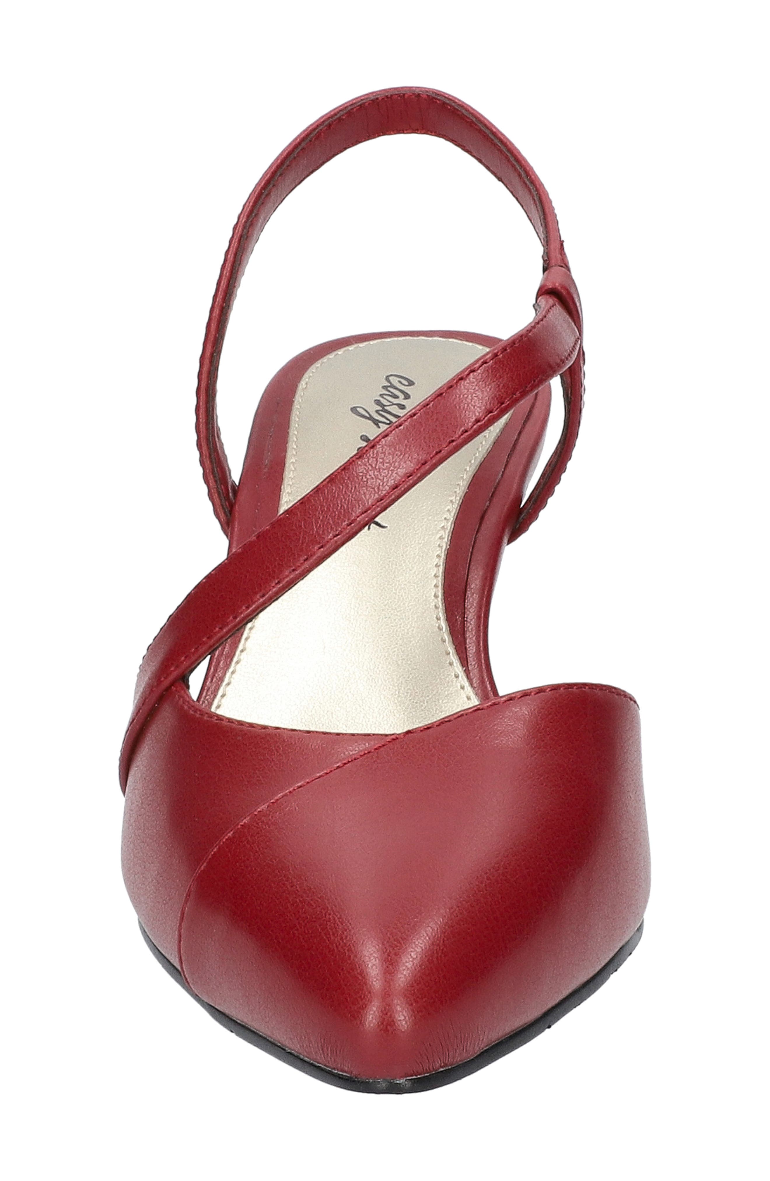 Emerald Slingback Pointed Toe Pump, Alternate, color, RED