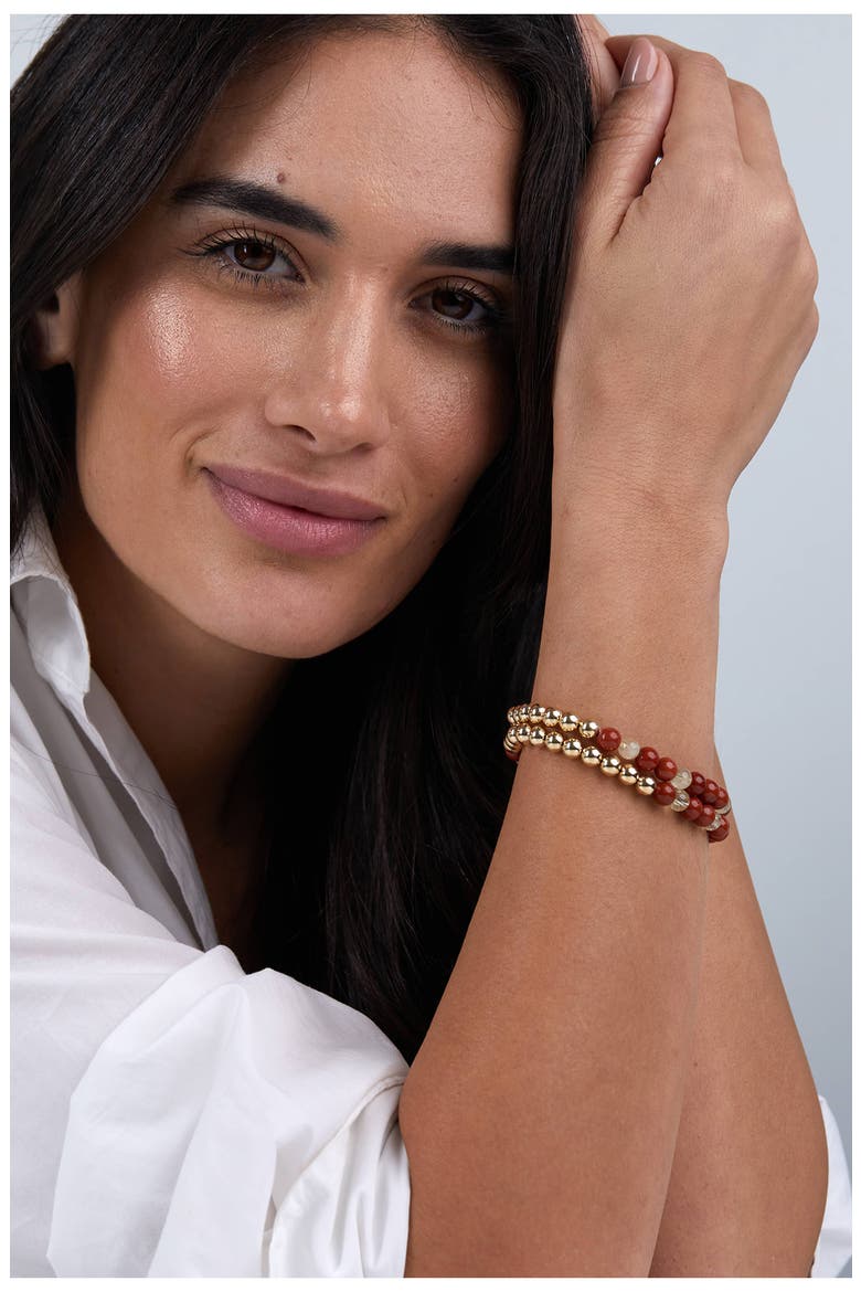 N79 Fertility/Hormonal Balance Set of 2 Healer's Bracelets, Alternate, color, YELLOW GOLD