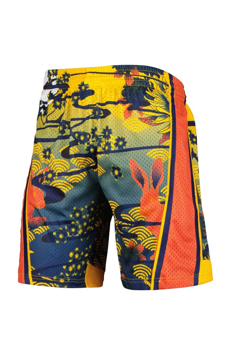 Mitchell & Ness Men's Mitchell & Ness Gold Golden State Warriors Lunar New Year Swingman Shorts, Alternate, color, 