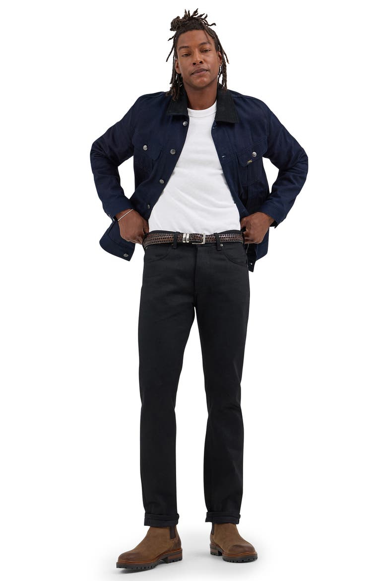 101 S Regular Tapered Leg Jeans, Alternate, color, DRY BLACK