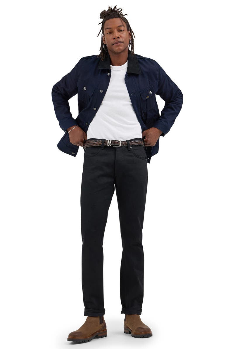 Lee 101 S Regular Tapered Leg Jeans, Alternate, color, Dry Black