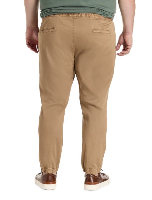 True Nation By Dxl Big & Tall All-day Slim Fit Joggers In Brown