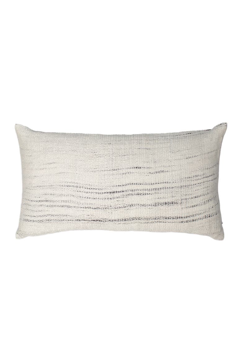 Pima Lineas Lumbar Pillow, Main, color, Ivory/Black
