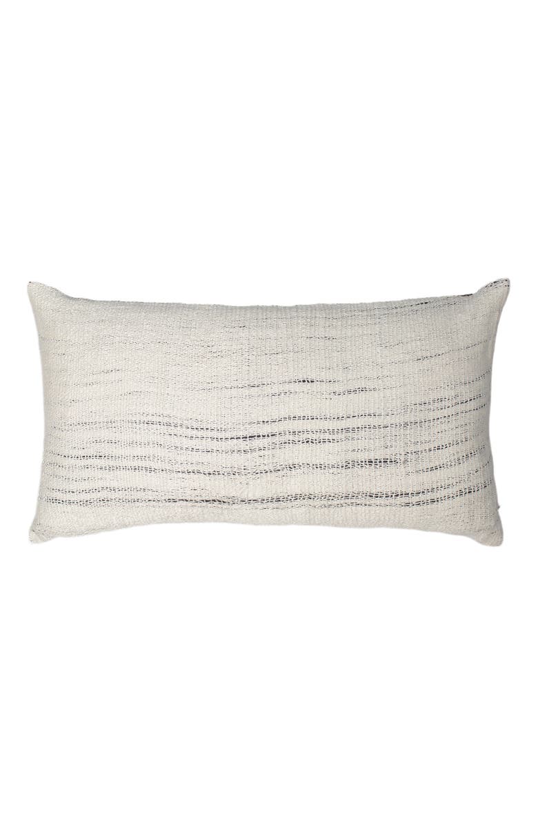 Voz Pima Lineas Lumbar Pillow, Main, color, Ivory/Black